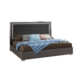 JM Furniture Alice Matte Gray Queen Bed