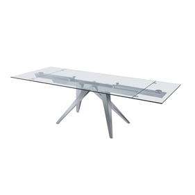 JM Furniture Strata Glass Extension Dining Table