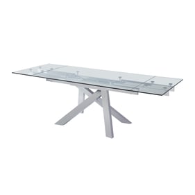 JM Furniture Premier Glass Extension Dining Table