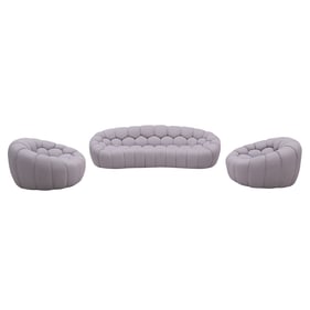 JM Furniture Fantasy Grey 3pc Living Room Set