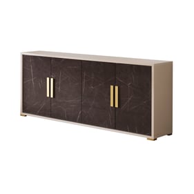 JM Furniture Sonia Pearl Metallic Buffet