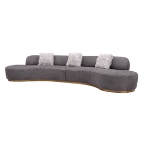 JM Furniture Moon Dark Grey Sectional