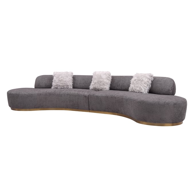 JM Furniture Moon Dark Grey Sectional JNM-18632-S