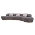 Moon Sectional in Dark Grey