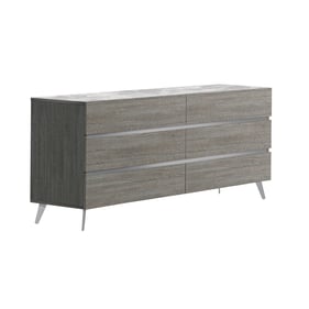 JM Furniture Victoria Anthracite Melamine and Grey Dresser