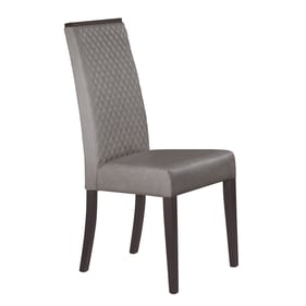 JM Furniture Travertine Dark Oak And Gray Dining Chair