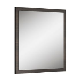 JM Furniture Travertine Dark Oak and Gray Mirror