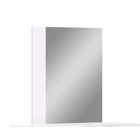 JM Furniture Kyoto White and Titanium Gold Mirror