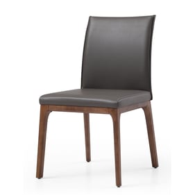 JM Furniture Windsor Grey And Walnut Low Back Chair