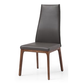 JM Furniture Windsor Grey And Walnut High Back Chair