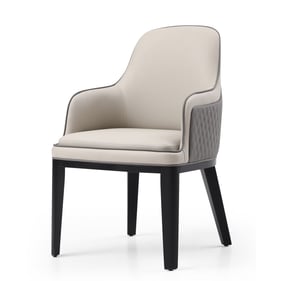 JM Furniture Brunswick Light Grey Arm Chair