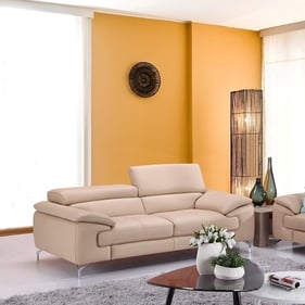 JM Furniture A973 Peanut Leather Sofa