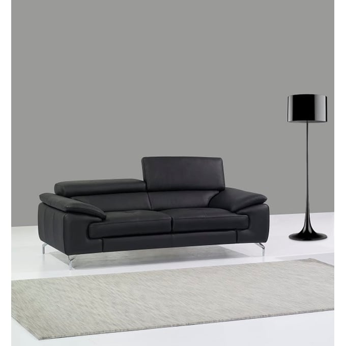 JM Furniture A973 Black Leather Sofa JNM-17906111-S