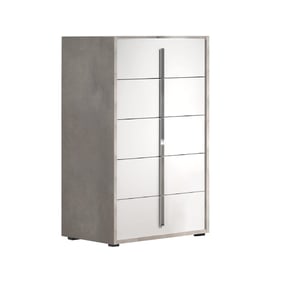 JM Furniture Ada Cement White Premium Chest