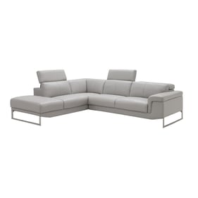 JM Furniture Athena Light Grey LAF Sectional