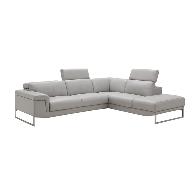 JM Furniture Athena Light Grey RAF Sectional JNM-17527-RHFC