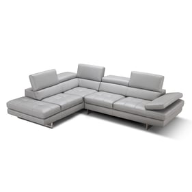 JM Furniture Aurora Light Grey LAF Sectional