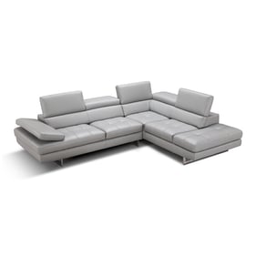 JM Furniture Aurora Light Grey RAF Sectional