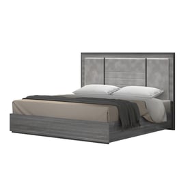 JM Furniture Blade Moon Grey Premium Queen Bed