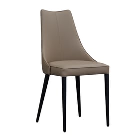 2 JM Furniture Bosa Tan Black Dining Chairs