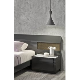 JM Furniture Braga Grey Right Facing Night Stand