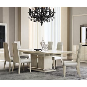 JM Furniture Chiara Light Walnut Grey 7pc Dining Room Set