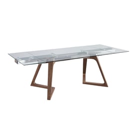 JM Furniture Class Clear Extension Dining Table