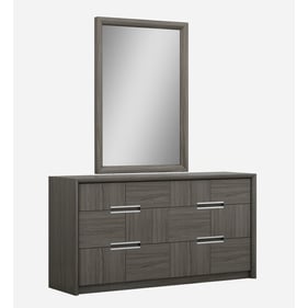 JM Furniture Copenhagen Chestnut Dresser and Mirror