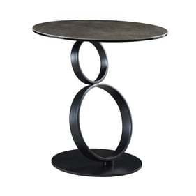 JM Furniture Dallas Black End Table