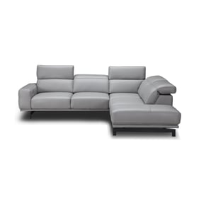 JM Furniture Davenport Light Grey RAF Sectional