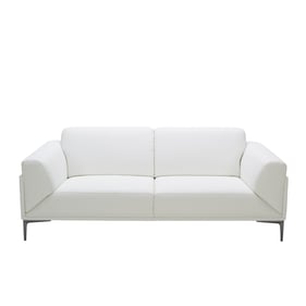 JM Furniture Davos White Sofa