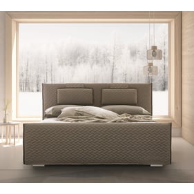 JM Furniture Evergreen Light Taupe Queen Bed