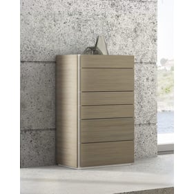 JM Furniture Evora Wenge Light Grey 6 Drawer Chest