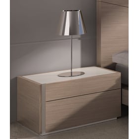 JM Furniture Evora Wenge Light Grey Left Facing Night Stand