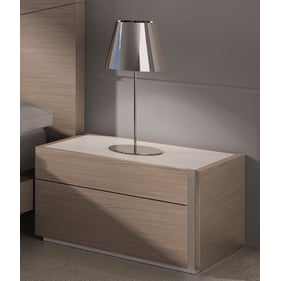 JM Furniture Evora Wenge Light Grey Right Facing Night Stand