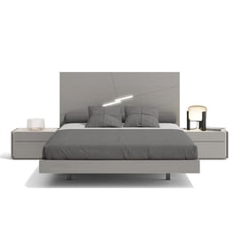 JM Furniture Faro Grey 3pc Bedroom Set with Queen Bed