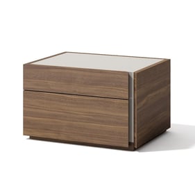 JM Furniture Faro Walnut Right Facing Night Stand