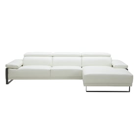 JM Furniture Fleurier White RAF Sectional