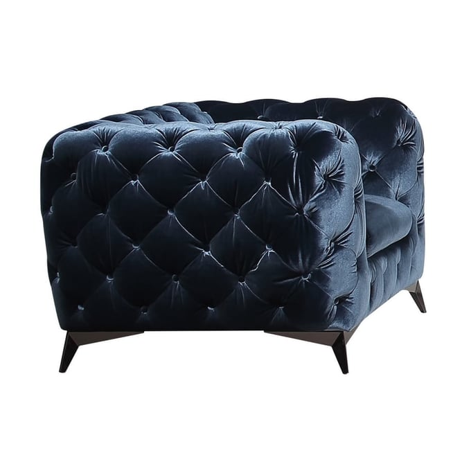 JM Furniture Glitz Blue Fabric Chair JNM-184451-C-BL