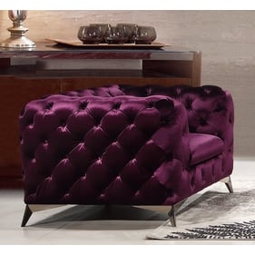 JM Furniture Glitz Purple Fabric Chair