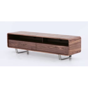 JM Furniture Greenwich Walnut TV Base