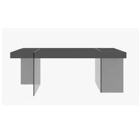 JM Furniture Cloud Grey High Gloss Dining Table