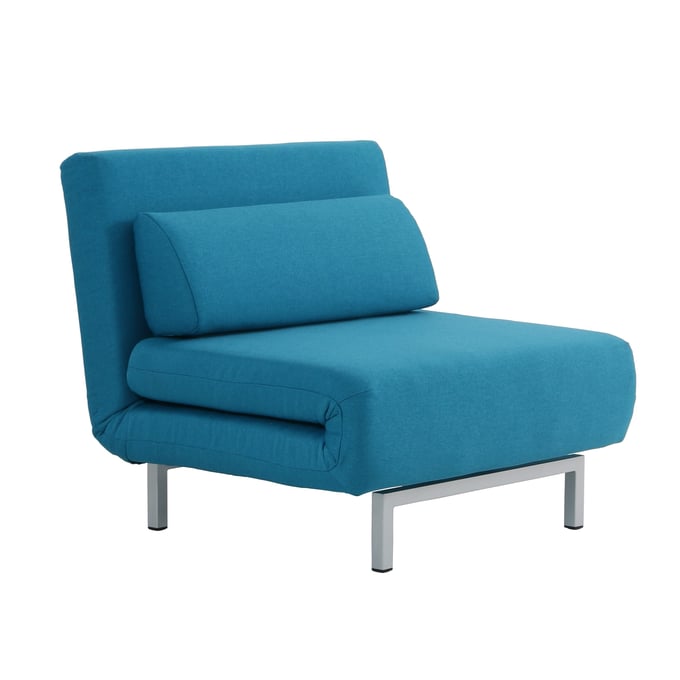 JM Furniture LK06 1 Teal Fabric Premium Chair Bed JNM-177601