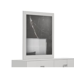 JM Furniture Infinity White Premium Mirror