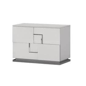 JM Furniture Infinity White Premium Night Stand