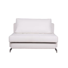 JM Furniture K43 1 White Leatherette Premium Sofa Bed