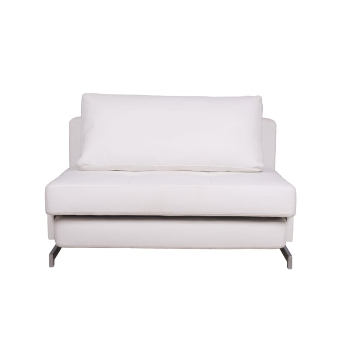 JM Furniture K43 1 White Leatherette Premium Sofa Bed JNM-176013-W