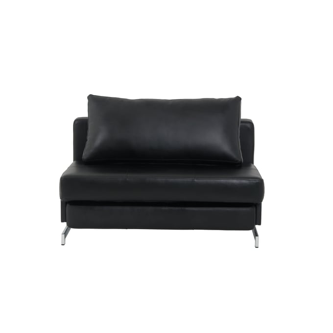 JM Furniture K43 1 Black Leatherette Premium Sofa Bed JNM-176013-BK