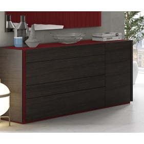 JM Furniture Lagos Red Wenge Dresser