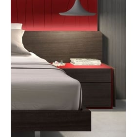 JM Furniture Lagos Red Wenge Right Facing Night Stand